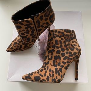 Leopard print boots